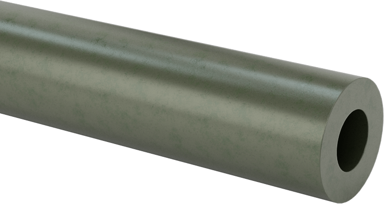 Ekstra Yüksek Sıcaklık Elektrik Yalıtımlı Mika, 1/2“ Dış Çap x 1/4” İç Çaplı Boru, 1/8" Kalın Duvar, 254 V/Mil