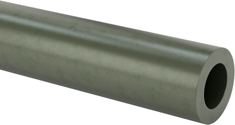 Ekstra Yüksek Sıcaklık Elektrik Yalıtımlı Mika, 5/8“ Dış Çap x 1/4” İç Çap Tüp, 1/8" Kalın Duvar, 254 V/Mil