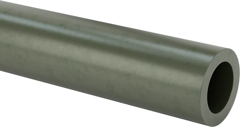 Ekstra Yüksek Sıcaklık Elektrik Yalıtımlı Mika, 3/4“ Dış Çap x 1/4” İç Çap Tüp, 1/8" Kalın Duvar, 254 V/Mil