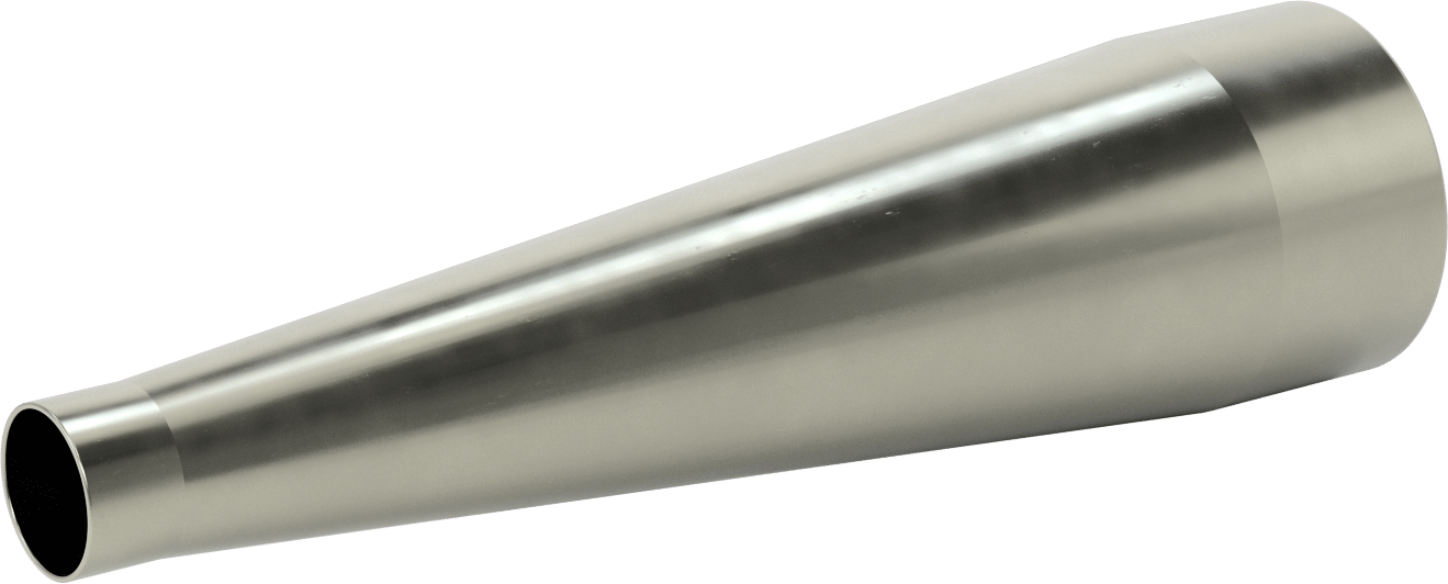 Çelik Boru için Vakum Bağlantı Parçası, 5“ x 2-1/8” Dış Çaplı Boru için Düz Redüktör, Çelik