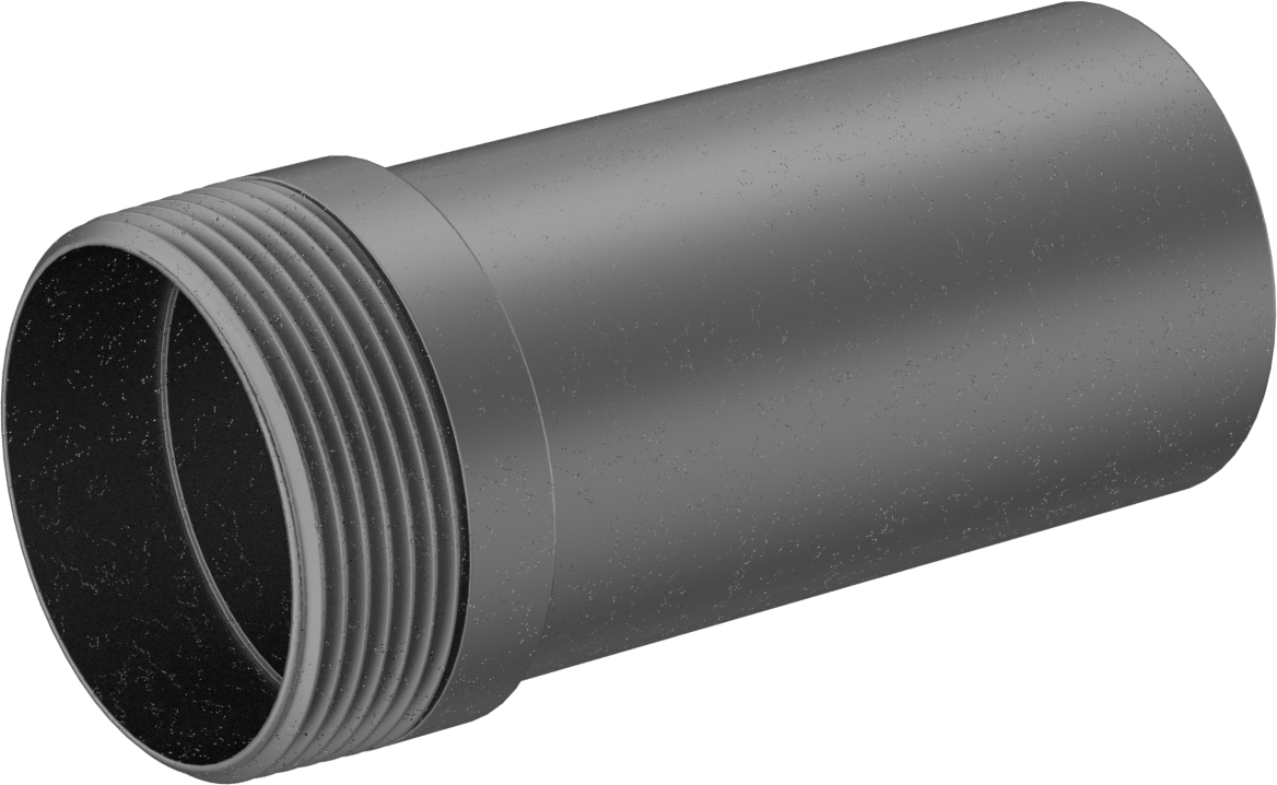 Çelik Boru için Vakum Bağlantı Parçası, 2-1/2" Dış Çaplı Boru x 2-1/2 NPT Erkek Adaptör, Çelik