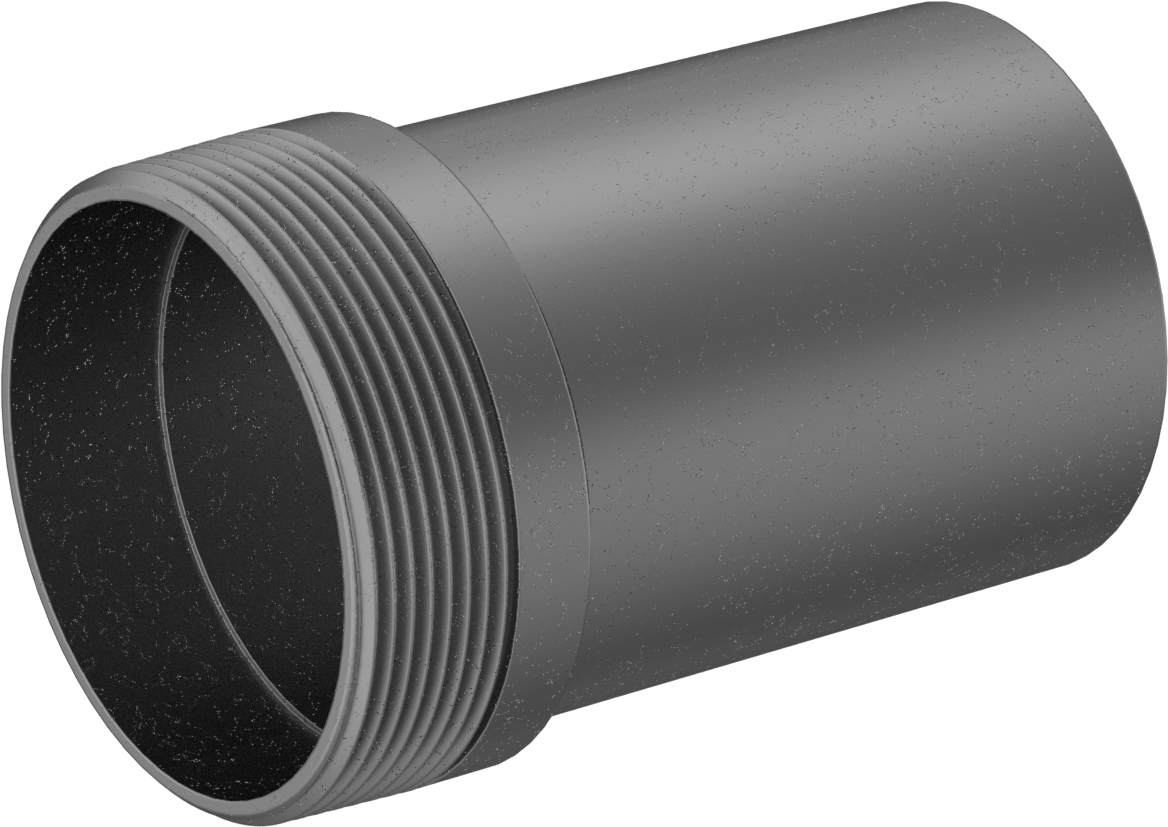 Çelik Boru için Vakum Bağlantı Parçası, 3-1/2" Boru Dış Çap x 3-1/2 NPT Erkek Adaptör, Çelik