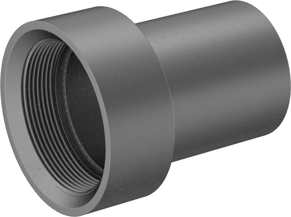 Çelik Boru için Vakum Bağlantı Parçası, 3-1/2" Boru Dış Çapı x 3-1/2 NPT Dişi için Adaptör, Çelik