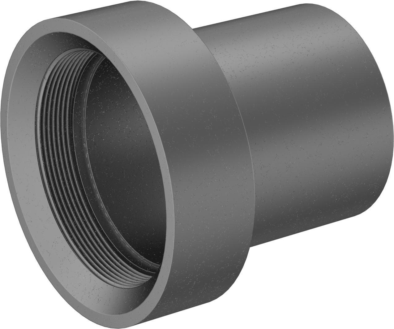 Çelik Boru için Vakum Bağlantı Parçası, 5" Boru Dış Çapı x 5 NPT Dişi için Düz Adaptör, Çelik