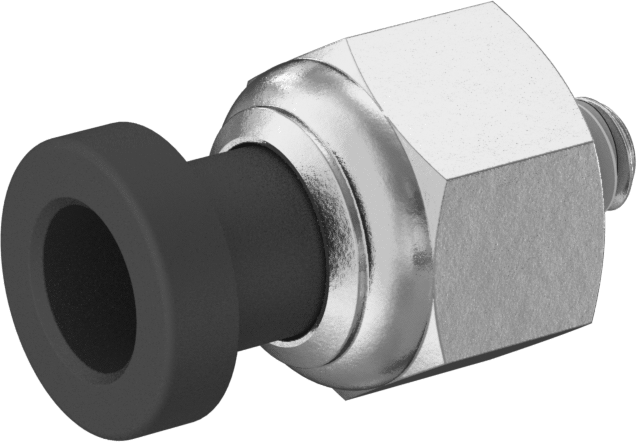 Hava için Pirinç Push-to-Connect Boru Bağlantı Elemanı, Adaptör, 1/4" Boru Dış Çapı x 10-32 Dişli Erkek Boru