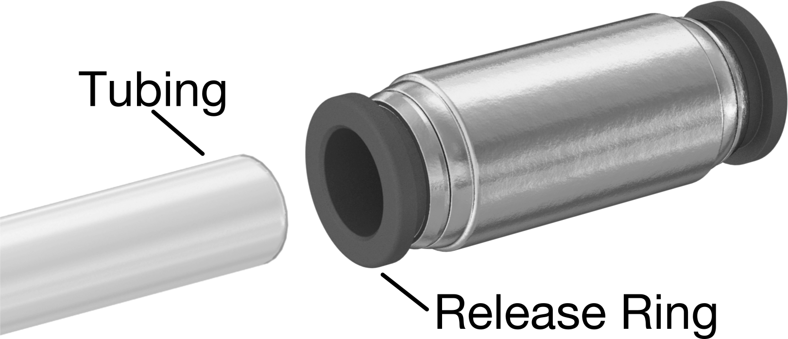 Pirinç Manifold, Push-to-Connect Boru Bağlantı Elemanı ile, Hava için, 8 Çıkış, 3/8 NPTF Dişi, 1/4" Boru Dış Çapı için