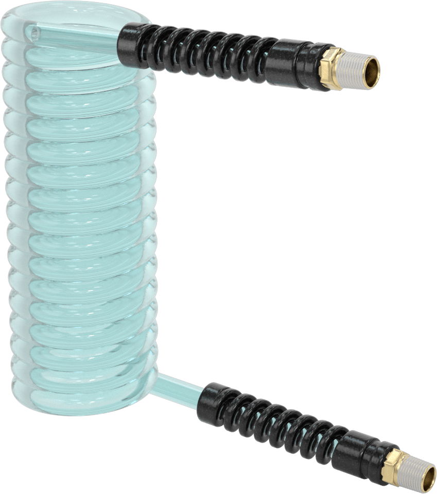 Yüksek Sıcaklık Esnek Geri Çekilebilir Hava Hortumu, Pirinç 3/8 x 3/8 NPT Erkek, 20 Fit Uzunluk