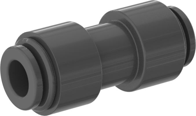 İçme Suyu için İtme-Bağlantı Elemanı, Düz Konektör, 1/4" Boru Dış Çapı için, Gri