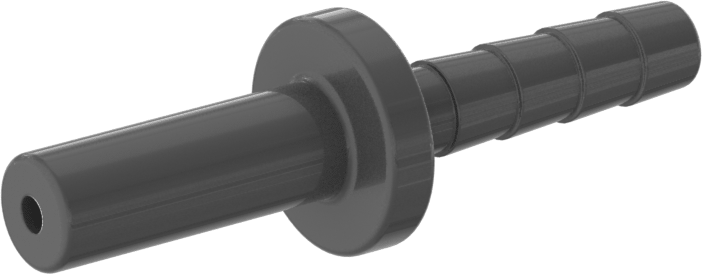 İçme Suyu için İtme-Bağlantı Elemanı, Adaptör, 1/4" Boru Gövde Dış Çapı, 3/16" Dikenli Boru İç Çapı için