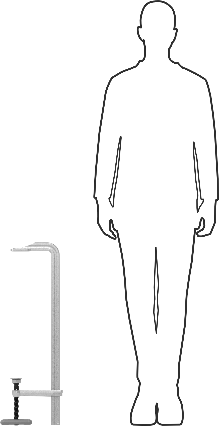 Hızlı Çalışan Çubuk Kelepçesi, 0“- 20” Açıklık