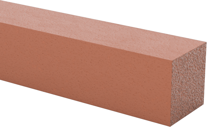 Arka Yüzü Yapışkanlı Yüksek Sıcaklığa Dayanıklı Silikon Köpük Şerit, Ultra Pürüzsüz, 1/4" Genişlik, 1/4" Kalınlık, 3 Fit Uzunluk
