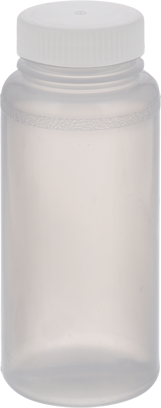 Yarı Şeffaf LDPE Plastik Şişe, 16 FL. oz./500 ml Kapasite, 2-1/8" Ağız Dış Çapı