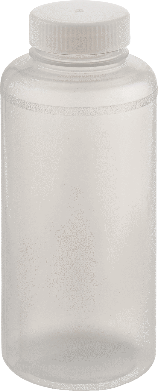 Yarı Şeffaf LDPE Plastik Şişe, 32 FL. oz./1000 ml Kapasite, 2-1/8" Ağız Dış Çapı