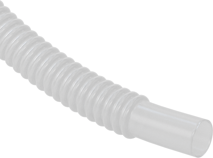 Esnek Aşırı Sıcaklık Teflon® PTFE Boru, Kimyasallar için, Yarı Şeffaf, 0.595" ID, 0.78" OD