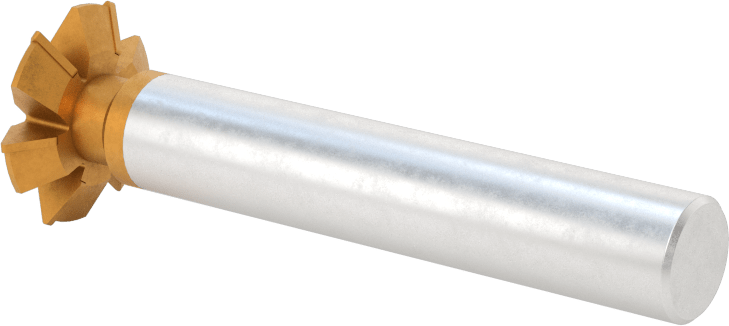 Karbür Uçlu Çift Pahlı Uçlu Freze, TiN Kaplamalı, 60 Derece Kesme Açısı, 3/4" Freze Çapı