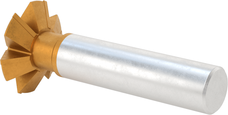 Karbür Uçlu Çift Pahlı Uçlu Freze, TiN Kaplamalı, 60 Derece Kesme Açısı, 1-3/8" Freze Çapı