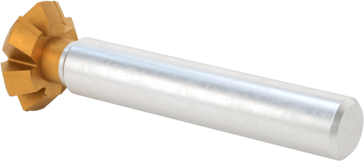 Karbür Uçlu Çift Pahlı Uçlu Freze, TiN Kaplamalı, 90 Derece Kesme Açısı, 3/4" Freze Çapı