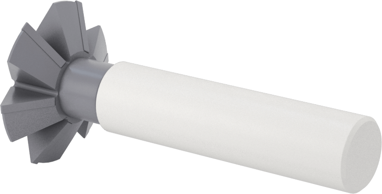 Karbür Uçlu Çift Pahlı Uçlu Freze, AlTiN Kaplamalı, 60 Derece Kesme Açısı, 1-1/2" Freze Çapı