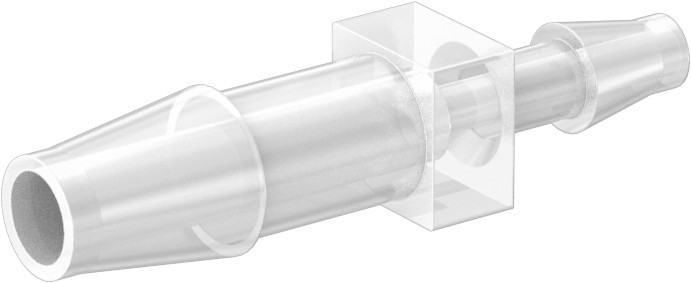 Gıda ve İçecek için Plastik Dikenli Boru Bağlantı Elemanı, 1/4“ x 1/8” Boru İç Çapı için Düz Redüktör