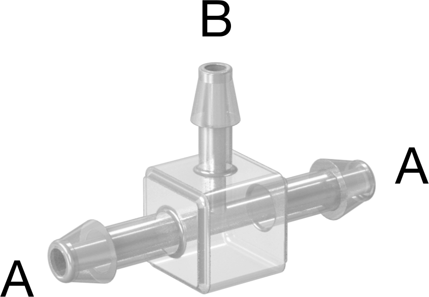 Hava ve Su için Plastik Dikenli Boru Bağlantı Elemanı, 1/8“ x 3/32” Boru İç Çapı için Easy-View Hat Üstü Redüktör