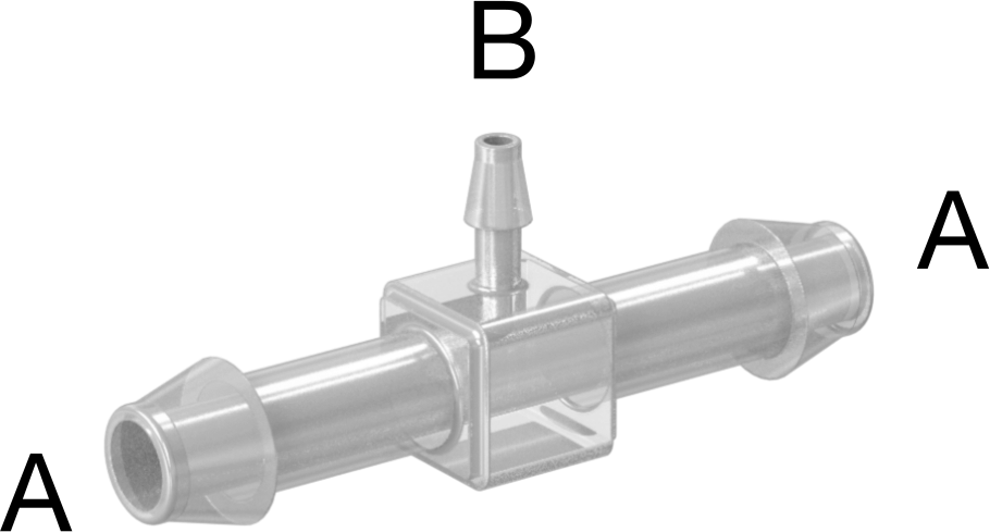 Hava ve Su için Plastik Dikenli Boru Bağlantı Elemanı, 1/4“ x 3/32” Boru İç Çapı için Easy-View Hat Üstü Redüktör