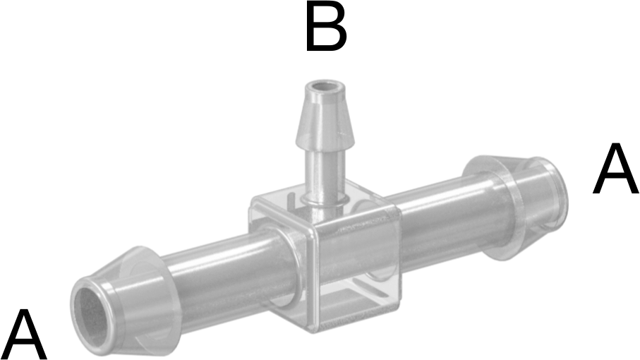Hava ve Su için Plastik Dikenli Boru Bağlantı Elemanı, 1/4“ x 1/8” Boru İç Çapı için Easy-View Hat Üstü Redüktör