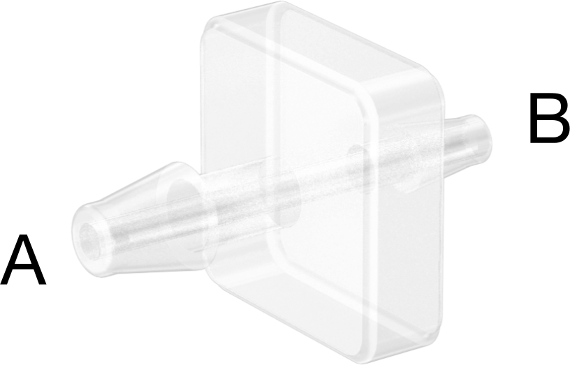 Hava ve Su için Plastik Dikenli Boru Bağlantı Elemanı, 3/32“ x 1/16” Boru İç Çapı için Easy-View Redüktör