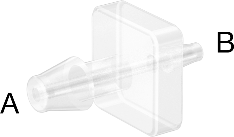 Hava ve Su için Plastik Dikenli Boru Bağlantı Elemanı, 1/8“ x 1/16” Boru İç Çapı için Easy-View Redüktör