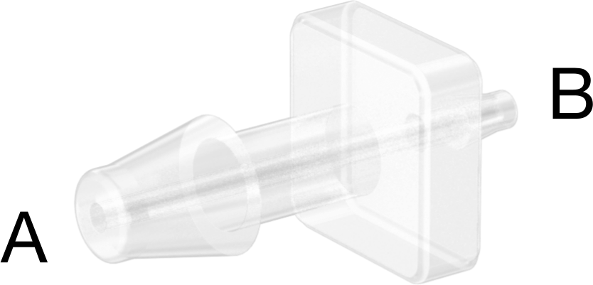 Hava ve Su için Plastik Dikenli Boru Bağlantı Elemanı, 5/32“ x 1/16” Boru İç Çapı için Easy-View Redüktör