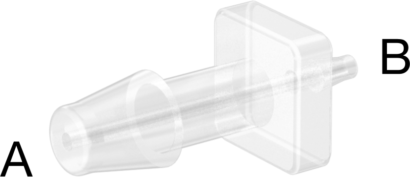 Hava ve Su için Plastik Dikenli Boru Bağlantı Elemanı, 3/16“ x 1/16” Boru İç Çapı için Easy-View Redüktör