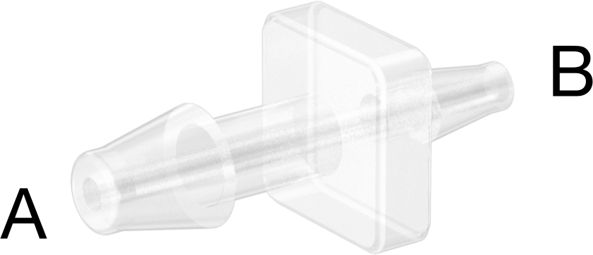 Hava ve Su için Plastik Dikenli Boru Bağlantı Elemanı, 5/32“ x 3/32” Boru İç Çapı için Easy-View Redüktör