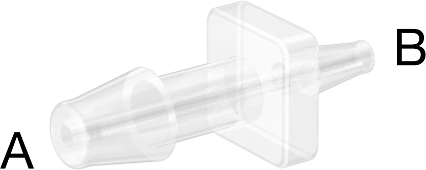 Hava ve Su için Plastik Dikenli Boru Bağlantı Elemanı, 3/16“ x 3/32” Boru İç Çapı için Easy-View Redüktör