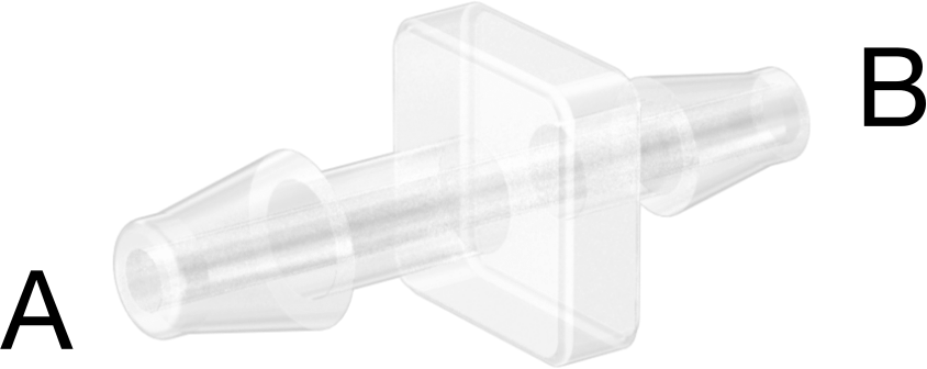 Hava ve Su için Plastik Dikenli Boru Bağlantı Elemanı, 5/32“ x 1/8” Boru İç Çapı için Easy-View Redüktör