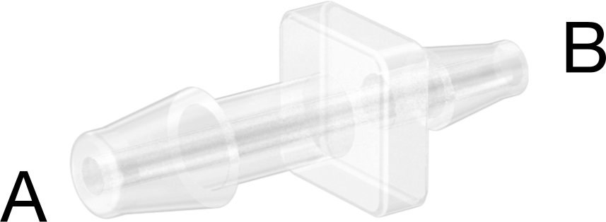 Hava ve Su için Plastik Dikenli Boru Bağlantı Elemanı, 3/16“ x 1/8” Boru İç Çapı için Easy-View Redüktör