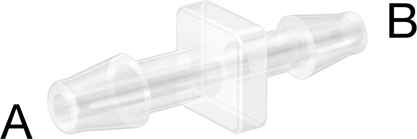 Hava ve Su için Plastik Dikenli Boru Bağlantı Elemanı, 3/16“ x 5/32” İç Çaplı Boru için Easy-View Redüktör
