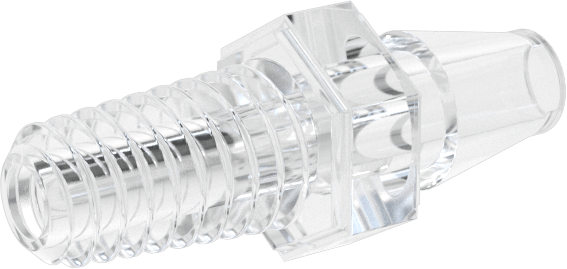 Hava ve Su için Plastik Dikenli Boru Bağlantı Elemanı, 1/8" Boru x 10-32 UNF Erkek için Easy-View