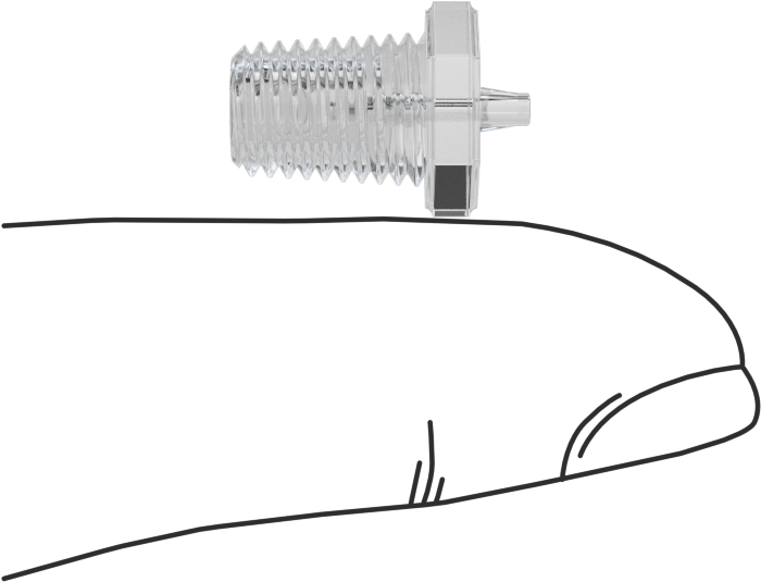 Hava ve Su için Plastik Dikenli Boru Bağlantı Elemanı, 1/16" Boru x 1/16 NPT Erkek için Easy-View Adaptör