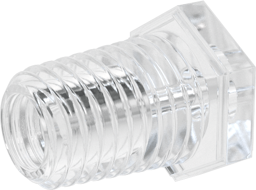 Hava ve Su için Plastik Dikenli Boru Bağlantı Elemanı, 1/16" Boru x 1/16 NPT Erkek için Easy-View Adaptör