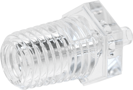 Hava ve Su için Plastik Dikenli Boru Bağlantı Elemanı, 3/32" Boru x 1/16 NPT Erkek için Easy-View Adaptör