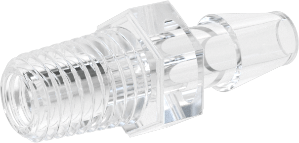 Hava ve Su için Plastik Dikenli Boru Bağlantı Elemanı, 3/16" Boru x 1/16 NPT Erkek için Kolay Görüşlü Adaptör