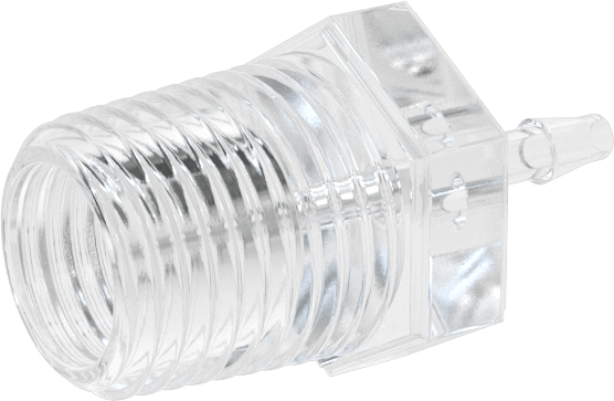 Hava ve Su için Plastik Dikenli Boru Bağlantı Elemanı, 1/16" Boru x 1/8 NPT Erkek için Easy-View Adaptör