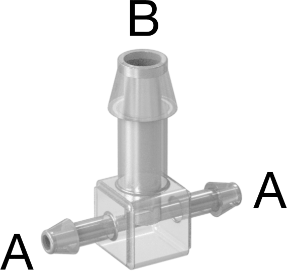 Hava ve Su için Plastik Dikenli Boru Bağlantı Elemanı, 1/8“ x 1/4” İç Çaplı Boru için Easy-View Hat Üstü Redüktör