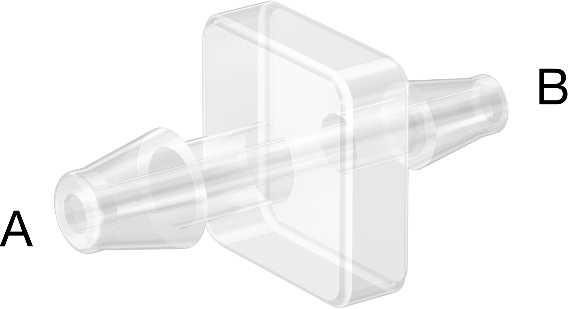 Hava ve Su için Plastik Dikenli Boru Bağlantı Elemanı, 1/8“ x 3/32” Boru İç Çapı için Easy-View Redüktör