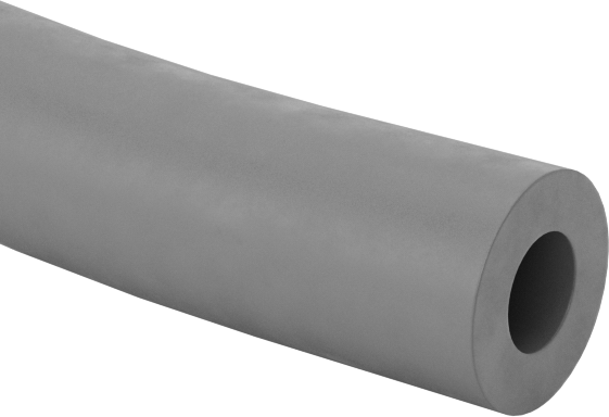 Yüksek Sıcaklık Viton® Floroelastomer Opak Boru, Kimyasallar için, Sert, 1/4" ID, 1/2" OD