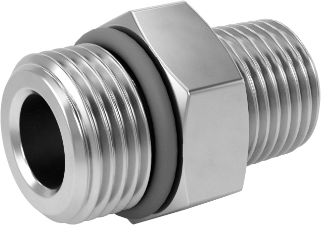 Aşırı Basınçlı 316 Paslanmaz Çelik Boru Bağlantı Elemanı, Adaptör, 3/8 NPTF Erkek x 3/4"-16 UN/UNF Erkek