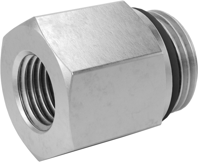 Aşırı Basınçlı 316 Paslanmaz Çelik Boru Bağlantı Elemanı, Adaptör, 1/4 NPTF Dişi x 3/4"-16 UN/UNF Erkek
