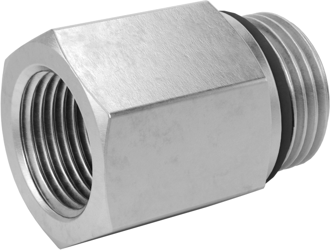 Aşırı Basınçlı 316 Paslanmaz Çelik Boru Bağlantı Elemanı, Adaptör, 3/8 NPTF Dişi x 3/4"-16 UN/UNF Erkek