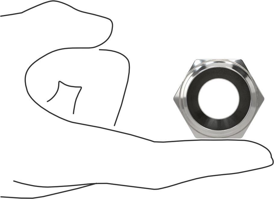 Aşırı Basınçlı 316 Paslanmaz Çelik Boru Bağlantı Elemanı, Burç Adaptörü, 1 NPTF Erkek x 1/2 NPTF Dişi