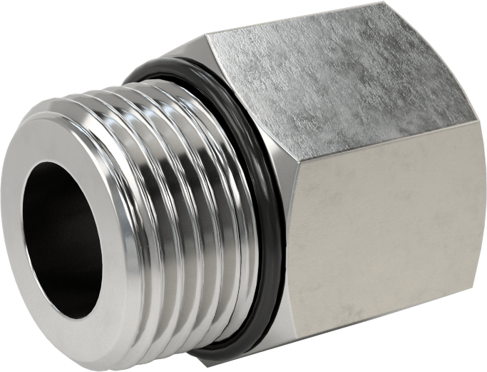 Aşırı Basınçlı 316 Paslanmaz Çelik Boru Bağlantı Elemanı, Adaptör, 3/8 NPTF Dişi x 7/8"-14 UN/UNF Erkek