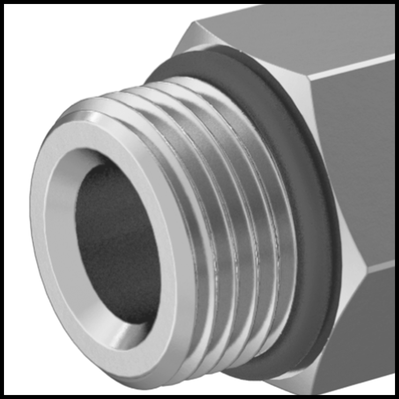 UN/UNF (SAE Straight) Male Threads with Gasket